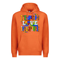Carrot teach love inspire Premium Hoodie - AdoDesignShop