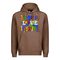 Chestnut teach love inspire Premium Hoodie - AdoDesignShop