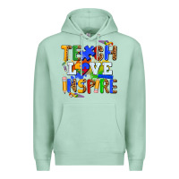 Seafoam teach love inspire Premium Hoodie - AdoDesignShop
