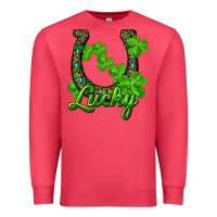 Cardinal Lucky shamrock horseshoe Premium Sweatshirt - RanaPortraitStore