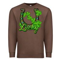 Chestnut Lucky shamrock horseshoe Premium Sweatshirt - RanaPortraitStore