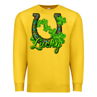 Lemon Lucky shamrock horseshoe Premium Sweatshirt - RanaPortraitStore