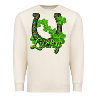 Sandshell Lucky shamrock horseshoe Premium Sweatshirt - RanaPortraitStore