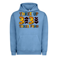Pigment Pebble Blue three up three down softball Urban Hoodie - AdoDesignShop
