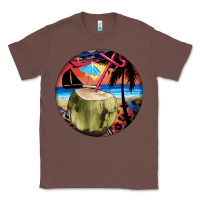 Chestnut coconut drink colorful leopard Classic Tee - BarkalooDesign