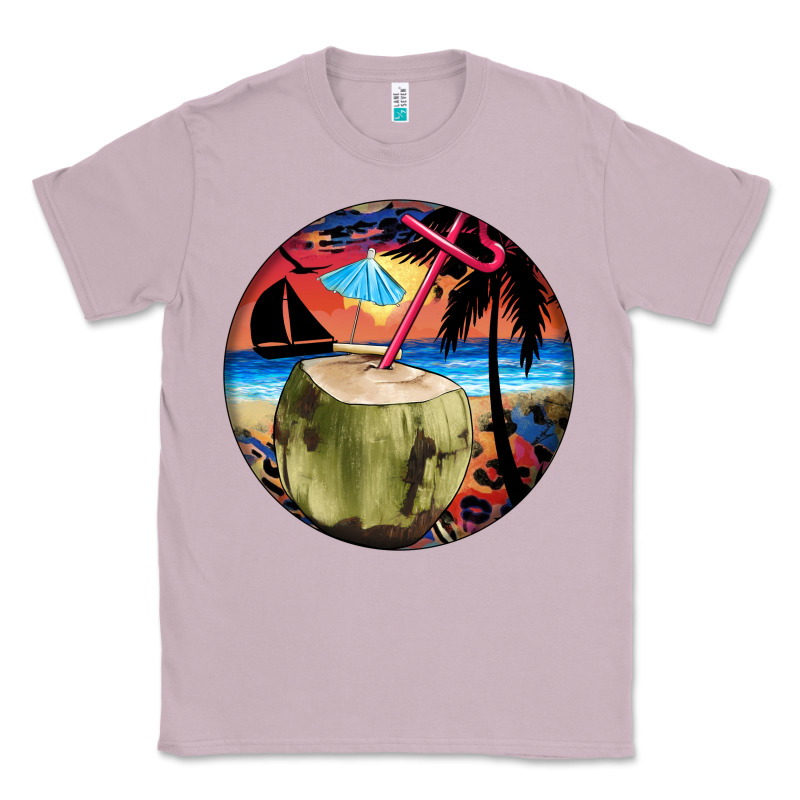 Coconut Drink Colorful Leopard Classic Tee by BarkalooDesign | Teevron