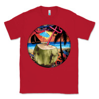 Red coconut drink colorful leopard Classic Tee - BarkalooDesign