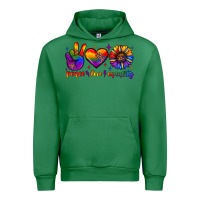 Emerald peace love equality Urban Hoodie - JahusDesignShop