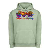 Pigment Oil Green peace love equality Urban Hoodie - JahusDesignShop