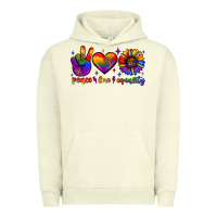 Pigment Pistachio peace love equality Urban Hoodie - JahusDesignShop