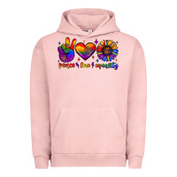 Pigment Salmon peace love equality Urban Hoodie - JahusDesignShop