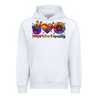 White peace love equality Urban Hoodie - JahusDesignShop