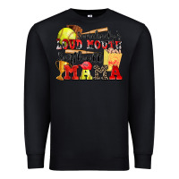 Black somebody's loud mouth softball mama Premium Sweatshirt - Zillion Design Studio