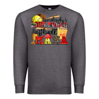 Charcoal Heather somebody's loud mouth softball mama Premium Sweatshirt - Zillion Design Studio