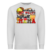 Dove Grey somebody's loud mouth softball mama Premium Sweatshirt - Zillion Design Studio