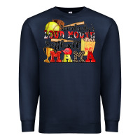 Navy somebody's loud mouth softball mama Premium Sweatshirt - Zillion Design Studio