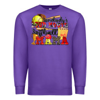 Purple somebody's loud mouth softball mama Premium Sweatshirt - Zillion Design Studio