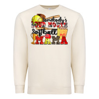 Sandshell somebody's loud mouth softball mama Premium Sweatshirt - Zillion Design Studio
