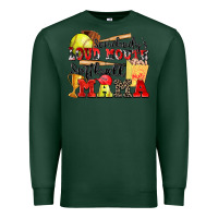 Sports Green somebody's loud mouth softball mama Premium Sweatshirt - Zillion Design Studio