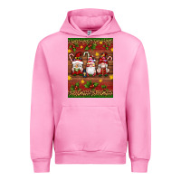 Fuchsia Pink christmas gnomes Urban Hoodie - Artiststas