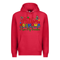 Cardinal autism grandma i love my grandson Premium Hoodie - Artiststas