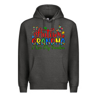 Charcoal Heather autism grandma i love my grandson Premium Hoodie - Artiststas
