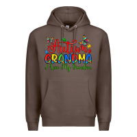Coffee autism grandma i love my grandson Premium Hoodie - Artiststas