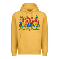 Mustard autism grandma i love my grandson Premium Hoodie - Artiststas