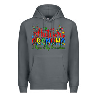 Rock autism grandma i love my grandson Premium Hoodie - Artiststas