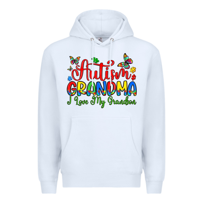 Autism Grandma I Love My Grandson Premium Hoodie by Artiststas | Teevron