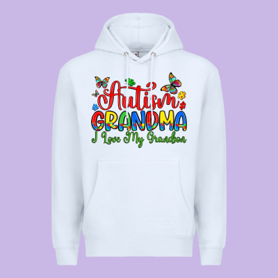 Autism Grandma I Love My Grandson Premium Hoodie Designed By Artiststas