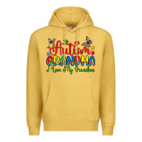 Antique Gold autism grandma i love my grandson Premium Hoodie - Artiststas