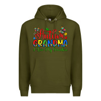 Army Green autism grandma i love my grandson Premium Hoodie - Artiststas