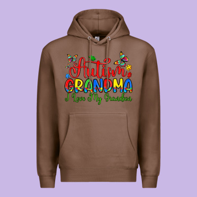 Autism Grandma I Love My Grandson Premium Hoodie Designed By Artiststas