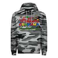 Slate Camo autism grandma i love my grandson Premium Hoodie - Artiststas