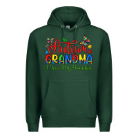 Sports Green autism grandma i love my grandson Premium Hoodie - Artiststas