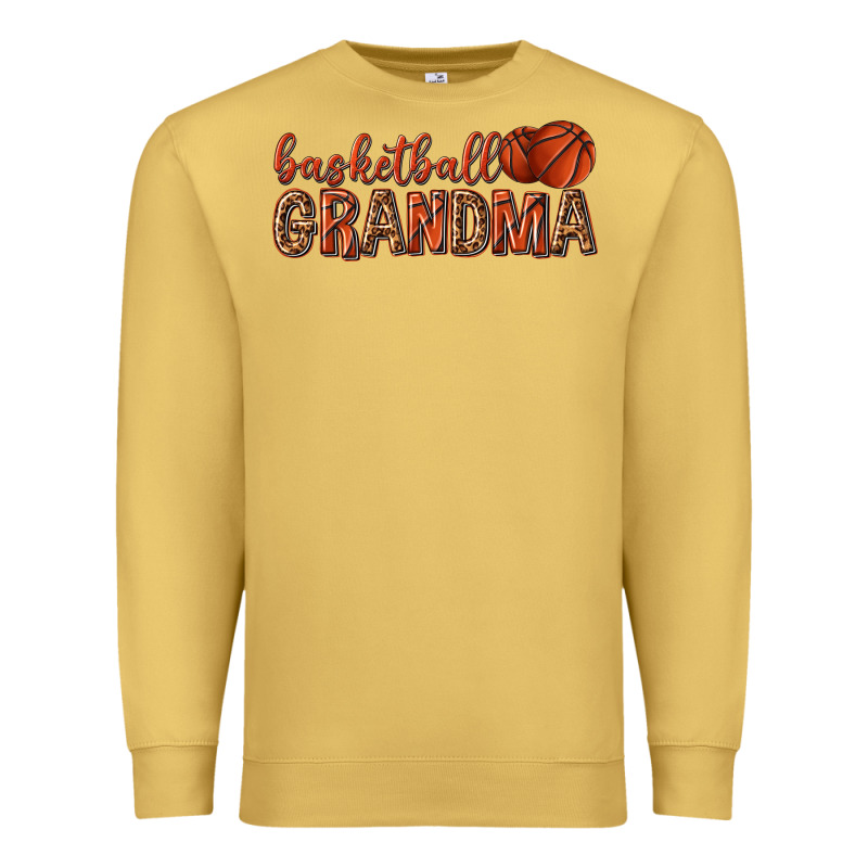 Basketball Grandma With Leopard Premium Sweatshirt by texasbilliewilder | Teevron
