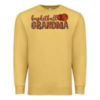 Antique Gold basketball grandma with leopard Premium Sweatshirt - texasbilliewilder