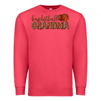 Cardinal basketball grandma with leopard Premium Sweatshirt - texasbilliewilder