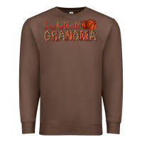 Chestnut basketball grandma with leopard Premium Sweatshirt - texasbilliewilder