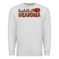 Dove Grey basketball grandma with leopard Premium Sweatshirt - texasbilliewilder