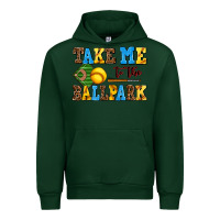 Forest Green take me to the ballpark softball Urban Hoodie - AdoDesignShop