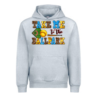 Heather Grey take me to the ballpark softball Urban Hoodie - AdoDesignShop