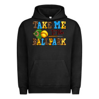 Pigment Black take me to the ballpark softball Urban Hoodie - AdoDesignShop