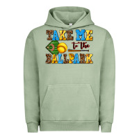 Pigment Oil Green take me to the ballpark softball Urban Hoodie - AdoDesignShop