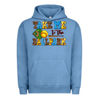 Pigment Pebble Blue take me to the ballpark softball Urban Hoodie - AdoDesignShop