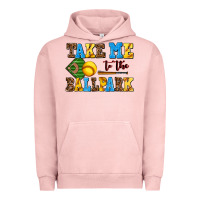 Pigment Salmon take me to the ballpark softball Urban Hoodie - AdoDesignShop