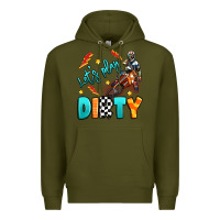 Army Green let's play dirty Premium Hoodie - Artiststas