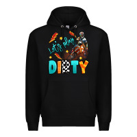 Black let's play dirty Premium Hoodie - Artiststas