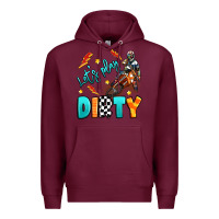 Burgundy let's play dirty Premium Hoodie - Artiststas